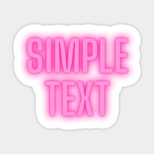 Simple Text Sticker